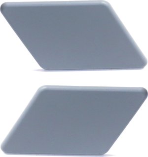 Headlight Washer Cover Pair/Set for BMW 3-Series 2009-2012, Right (Passenger) and Left (Driver), Primed (Ready to Paint), w/o M Package, Wagon/(Sedan 2009-2011) Replacement