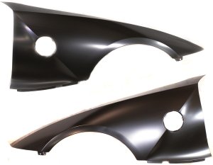 Front Fender Pair/Set for BMW Z4 2003-2008, Primed (Ready to Paint), Right (Passenger) and Left (Driver), Steel Replacement