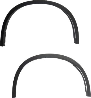 Front Wheel Opening Molding Pair/Set for BMW X5 2014-2018 Right (Passenger) and Left (Driver), Textured, Compatible with 18/19 Inch Wheels Replacement
