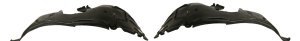 Front Fender Liner Pair/Set for BMW 6-Series 2004-2007, Right (Passenger) and Left (Driver), Front Section Replacement