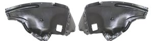 Front Fender Liner Pair/Set for BMW X5 2007-2008 Left (Driver) and Right (Passenger), Front Section without M Package - Replacement