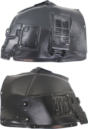 Front Fender Liner Pair/Set for BMW M3 2008-2013, Right (Passenger) and Left (Driver), Front Section, 4.0L Engine, Convertible/Coupe/Sedan, Replacement