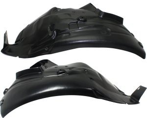 Front Fender Liner Pair/Set for BMW M3 2008-2013, Right (Passenger) and Left (Driver) Rear Section, 4.0L Engine, Convertible/Coupe Replacement