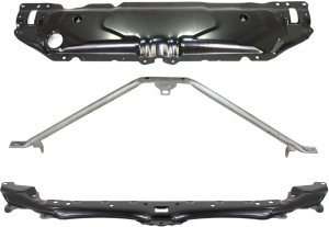 Radiator Support Set for BMW 5-Series 2004-2010, M5 2006-2010, Set of 3 - Replacement Models: for 525i, 530i, 545i, 550i, M5.