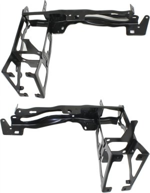 Steel Radiator Side Support Pair/Set for BMW 3-Series (2012-2019) & 2-Series (2014-2021), Right (Passenger) and Left (Driver), Sedan/Wagon, Replacement. Models: for 320i, 328i, 335i, 340i, 228i, 230i, M2. 