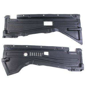 Engine Splash Shield Under Cover Pair/Set for BMW X5 2007-2018 / X6 2008-2014 with Adaptive Drive, Right (Passenger) and Left (Driver) Side, Replacement