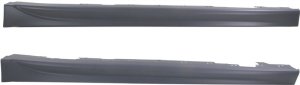 Rocker Panel Molding Pair/Set for BMW 3-Series Sedan/Wagon, 2013-2019, Right (Passenger) and Left (Driver), Primed (Ready to Paint), M Sport Line Replacement Models: for 316i, 318i, 320i, 328i, 330i, 335i, 340i, M3.