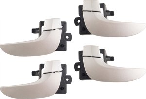 Front and Rear Door Handle Pair/Set for Buick Rendezvous 2002-2007, Right (Passenger) and Left (Driver), Inside, Gray, Excluding Ultra Model - Replacement Parts
