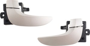 Front or Rear Interior Door Handle Pair/Set for Buick Rendezvous 2002-2007 Models, Gray, Right (Passenger) and Left (Driver), Except Ultra Model, Replacement