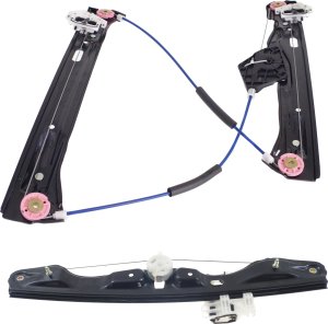 Front and Rear Window Regulator Set for BMW 3-Series 2012-2019, Power, Left (Driver), without Motor, Replacement Models: for 320i, 328i, 330i, 335i, 340i, 328d, 330d, 340d.