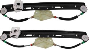 Rear Window Regulator Pair/Set for BMW X3 2004-2010, Right (Passenger) and Left (Driver), Power, Without Motor, Replacement