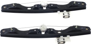 Power Rear Window Regulator Pair/Set for BMW 3-Series (2012-2019), Right (Passenger) and Left (Driver), without Motor, Sedan/Wagon (2014-2017) Replacement Models: for 315, 318, 320, 323, 325, 328, 330, 335, 340, 430.