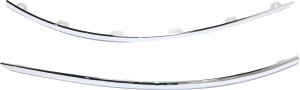 Rear Bumper Molding Pair/Set for Buick Enclave 2013-2017, Right (Passenger) and Left (Driver) Cover, Chrome Replacement