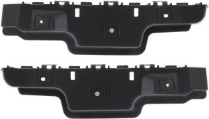 Front Bumper Bracket Pair/Set for 2010-2016 Cadillac SRX, Right (Passenger) and Left (Driver) Side Mounting Bracket, Plastic, Replacement