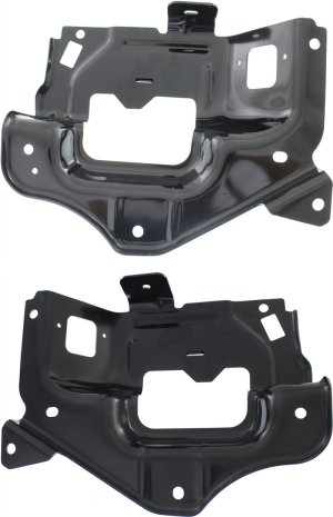 Front Bumper Bracket Pair/Set for Chevrolet Silverado 1500 (2014-2015), 3rd Gen, Right (Passenger) and Left (Driver) Side Bracket, Inner, Replacement