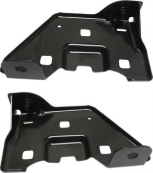 Front Bumper Inner Bracket Pair/Set for Chevrolet Silverado/Sierra 1500 (2014-2018), Right (Passenger) and Left (Driver) Replacement