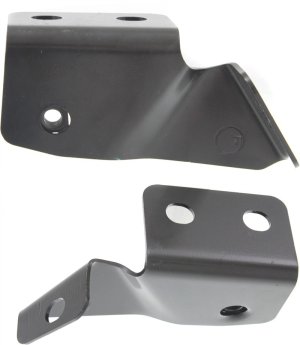 Front Bumper Bracket Pair/Set for Chevrolet Silverado 1500 (2014-2015), Right (Passenger) and Left (Driver) Bracket Support, 3rd Gen, Steel, Replacement
