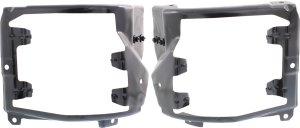 Front Bumper Bracket Pair/Set for Chevrolet Silverado 1500 (2016-2018) / 1500 LD (2019-2019), Right (Passenger) and Left (Driver) Outer, Replacement