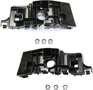 Front Bumper Retainer Pair/Set for Chevrolet Silverado 1500 (2014-2015), Upper Plastic, 3rd Generation, Right (Passenger) and Left (Driver) - Replacement 