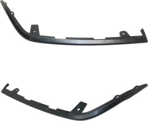 Front Bumper Molding Pair/Set for 2010-2015 Cadillac CTS, Right (Passenger) and Left (Driver) Cover Insert, Suitable for Sedan 2010-2013 Replacement