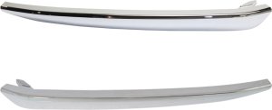 Front Bumper Molding Pair/Set for Chevrolet Suburban/Tahoe 2015-2020, Lower Outer Trim, Chrome, Right (Passenger) and Left (Driver), Excludes Off Road Package, Includes Luxury Package Replacement