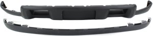 Front Lower Valance for Chevrolet Silverado 2500 HD/3500 HD 2011-2014, Includes Deflector and Textured Extension Set, Replacement Part