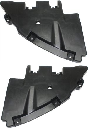 Front Bumper Filler Pair/Set for Chevrolet Suburban/Tahoe 2015-2020, Includes Right (Passenger) and Left (Driver) Side, Black Plastic, without Off Road Package, Replacement