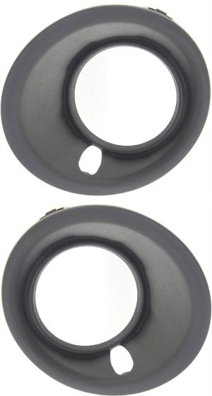 Front Fog Light Molding Pair/Set for 2014-2015 Chevrolet Camaro LT/SS Models, Right (Passenger) and Left (Driver), Primed (Ready to Paint), Without Tow Hooks, Replacement