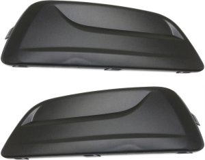 Fog Light Cover Pair/Set for Chevrolet Malibu 2013-2015 / Malibu Limited 2016, Right (Passenger) and Left (Driver), Primed (Ready to Paint) Replacement