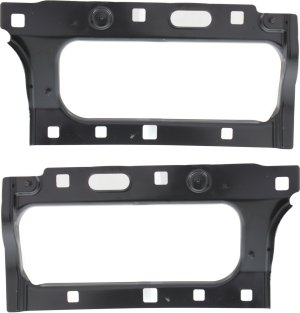 Headlight Bracket Pair/Set for Chevrolet Silverado, GMC Sierra 1500 (2014-2018), 2500 HD/3500 HD (2015-2019), Right (Passenger) and Left (Driver) Sides, Replacement