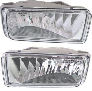 Front Fog Light Assembly for Chevrolet Suburban, 2015-2020, Right (Passenger) and Left (Driver) Side, 2nd Design, Replacement Pair/Set