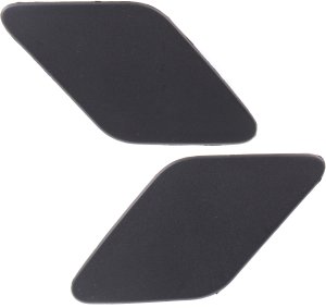 Headlight Washer Cover Pair/Set for 2014-2016 Cadillac CTS Sedan, Right (Passenger) and Left (Driver), Excludes V Model, Primed (Ready to Paint) Replacement
