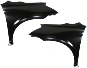 Front Fender Pair/Set for Chevrolet Traverse 2009-2017, Right (Passenger) and Left (Driver), Primed (Ready to Paint), Replacement