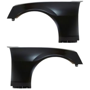 Front Fender Pair/Set for Chevrolet Camaro 2010-2015, Right (Passenger) and Left (Driver), Primed (Ready to Paint), without Molding Holes, Replacement