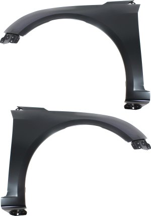 Front Fender Pair/Set for Chevrolet Cruze 2011-2015 / Cruze Limited 2016, Right (Passenger) and Left (Driver), Primed (Ready to Paint), w/o Signal Light Hole Replacement