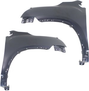 Front Fender Pair/Set for Chevrolet TRAX 2013-2016, Right (Passenger) and Left (Driver), Primed (Ready to Paint), Steel Replacement