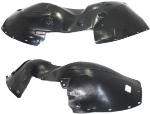 Front Fender Liner Pair/Set for Chevrolet Tahoe/Yukon Hybrid Model 2008-2013, Right (Passenger) and Left (Driver), Direct Replacement