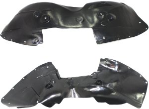 Front Fender Liner Pair/Set for GMC Yukon/Yukon XL (2007-2014) and Cadillac Escalade (2007-2013), Right (Passenger) & Left (Driver), with Luxury Package, Replacement
