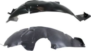 Front Fender Liner Pair/Set for 2001-2006 PT Cruiser, Compatible with Base/Touring Models, Includes Right (Passenger) and Left (Driver) Side Liners, Replacement