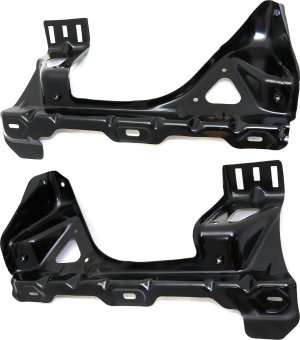 Radiator Support Bracket Pair/Set for Chevrolet Silverado 2007-2010, Sierra 2007-2014, Right (Passenger) and Left (Driver), Excludes 2007 Classic Series, Replacement