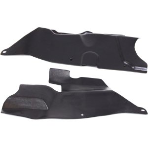 Engine Splash Shield Pair/Set for 2005-2008 Grand Prix, 2006-2009 Impala Including SS Models, Right (Passenger) and Left (Driver) Under Cover Replacement