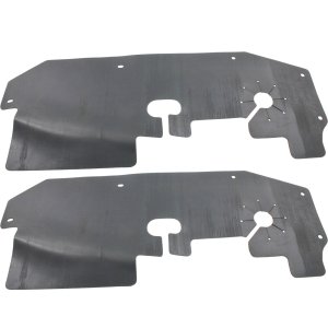 Engine Splash Shield Pair/Set for 2008-2014 Cadillac CTS, Under Cover Right (Passenger) and Left (Driver), Suitable for Rear-Wheel Drive Coupe/Wagon and Sedan- Replacement