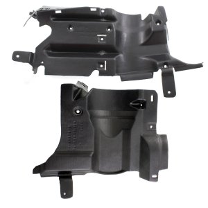 Engine Splash Shield Under Cover Pair/Set for 2002-2005 Chevrolet Cavalier, Includes Right (Passenger) and Left (Driver) Cover, Replacement