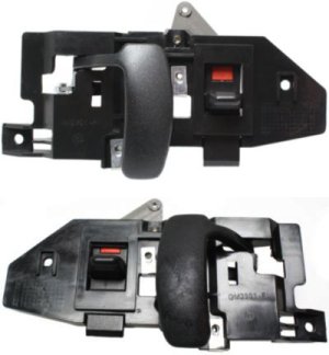Front Door Handle Inside Pair/Set for Chevrolet Express/Savana Van 1996-2023, Right (Passenger) and Left (Driver), Black (Zinc) Replacement