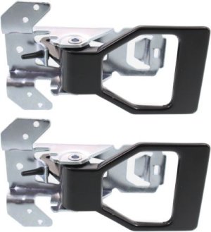 Front Interior Door Handle Pair/Set for Chevrolet Camaro/Firebird (1982-1992), Grand Am (1985-1991) - Right (Passenger) and Left (Driver) Chrome, Replacement