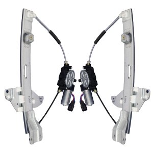 Pair/Set - Power Rear Window Regulator with Motor for Chevrolet Impala 2006-2013 / Impala Limited 2014-2016, Right (Passenger) and Left (Driver), Replacement Set