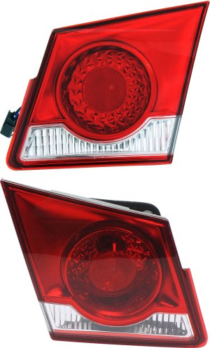 Tail Light Assembly Pair/Set for Chevrolet Cruze 2011-2015, Cruze Limited 2016, Inner, Right (Passenger) and Left (Driver) Sides, Replacement