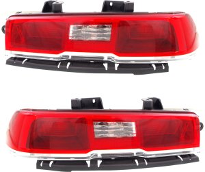 Tail Light Assembly for 2014-2015 Chevrolet Camaro Convertible/Coupe, Halogen, Right (Passenger) and Left (Driver) Replacement Pair/Set