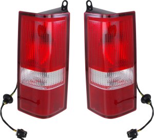 Tail Light Assembly Pair/Set for 2003-2023 Express/Savana Van, Right (Passenger) and Left (Driver), Replacement by Chevrolet/GMC