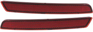 Rear Bumper Reflector Light Pair/Set for Chevrolet Malibu 2013-2015, Malibu Limited 2016, Right (Passenger) and Left (Driver) Replacement